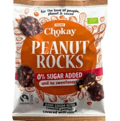 Snack Bite Dark Peanut Rocks 54% Økologisk