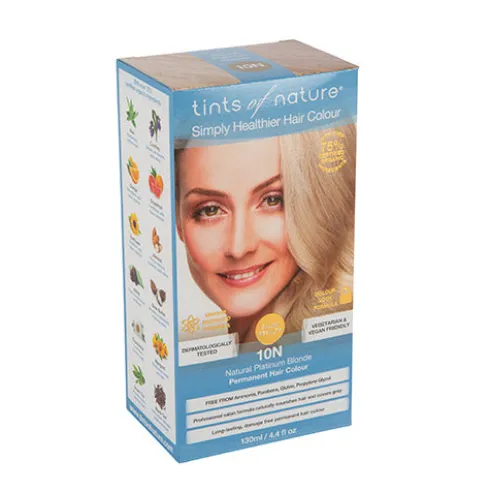 Tints of Nature Permanent Hårfarve | Naturlig Platina Blond 10N