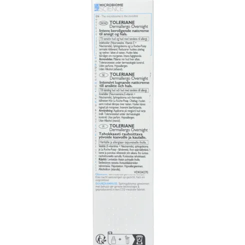 Toleriane Dermallergo Overnight Creme