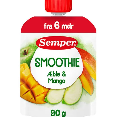 Tropisk Frugtsmoothie Med Mango & Æble Fra 6 Mdr.