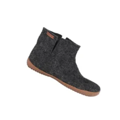 Uldstøvle m. Gummi Sål Dark Grey | 36