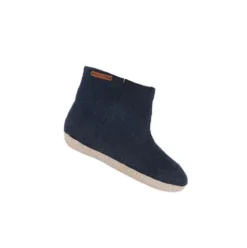 Uldstøvle m. Læder Sål Blue | 41