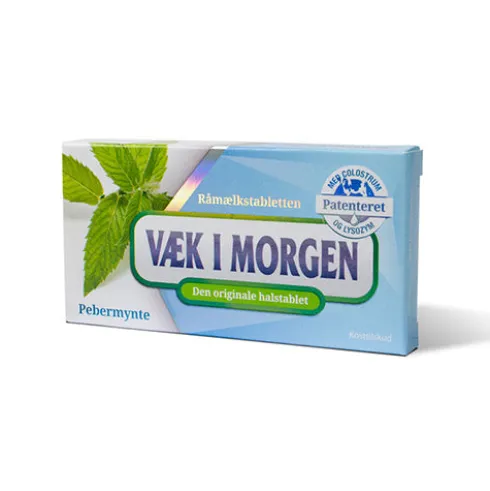 Væk i morgen halstabletter | Pebermynte