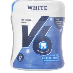 V6 White Cool Mint Tyggegummi