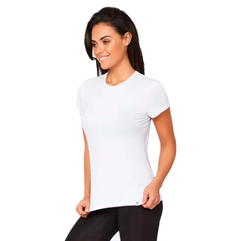 Women´s Crew Neck Hvid | Str. S