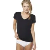 Women´s V-Neck T-Shirt Sort | str. S