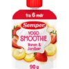 Yogo Smoothie Med Banan & Jordbær Fra 6 Mdr.