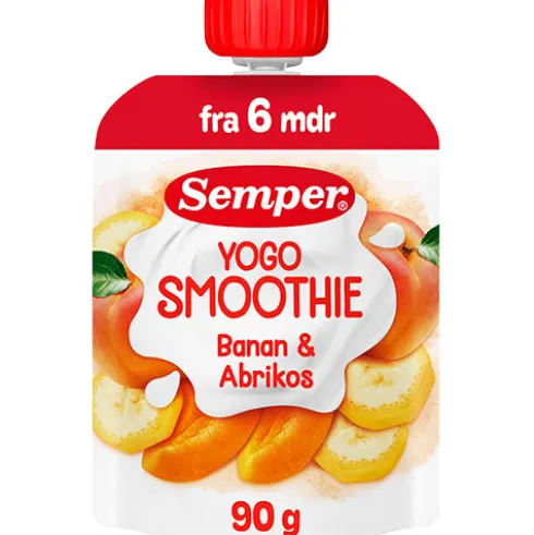 Yogo Smoothie Med Banan Og Abrikos Fra 6 Mdr.