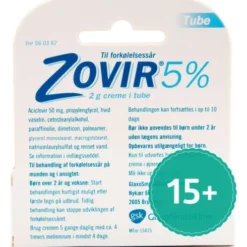 Zovir Creme Til Forkølelsessår
