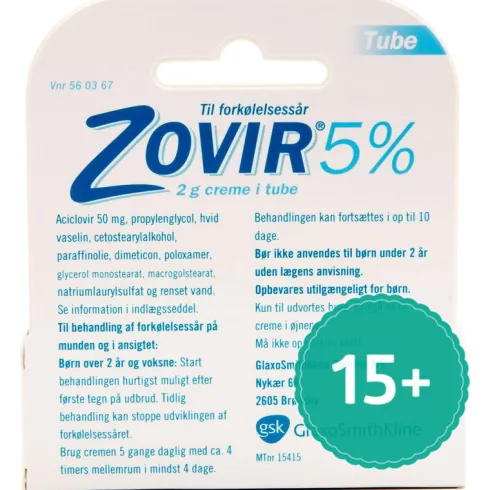 Zovir Creme Til Forkølelsessår